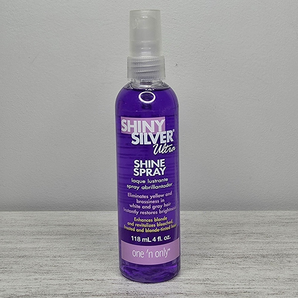 One 'n‎ Only Shiny Silver Ultra SHINE SPRAY Enhances Blonde 4 oz